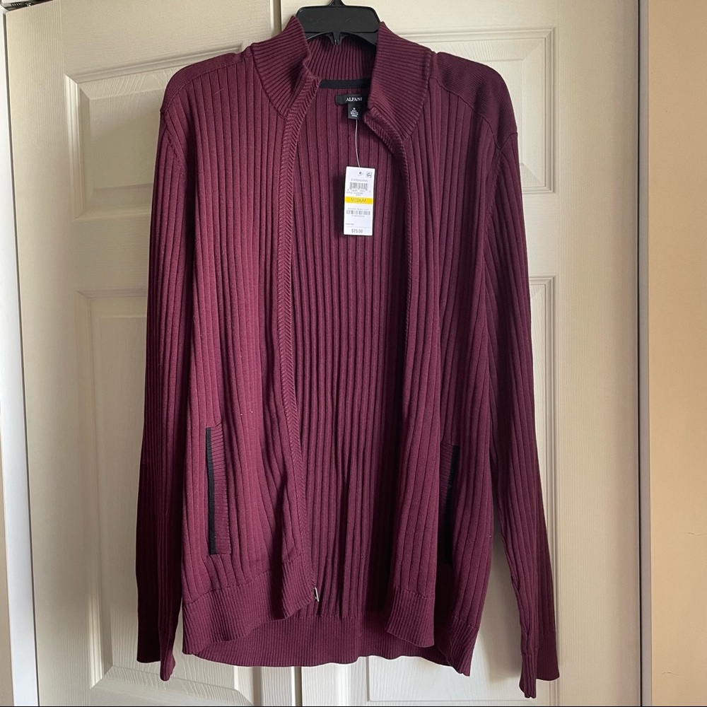 Men’s Alfani Zip Cardigan - M